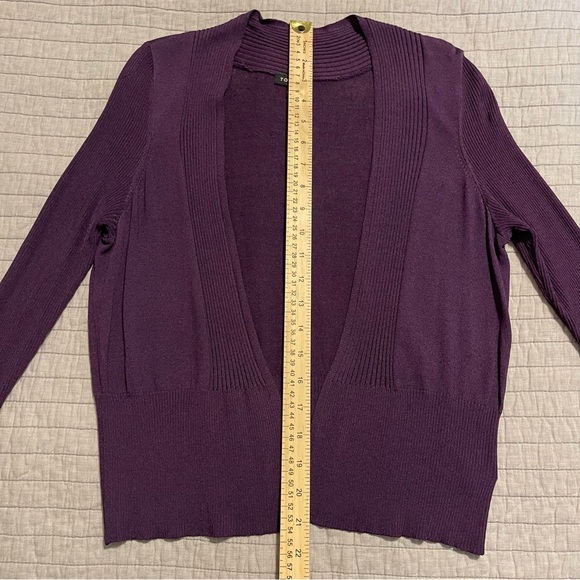 Torrid Purple Open Front Cropped Cardigan 10901630 Size 0 - Picture 3 of 7